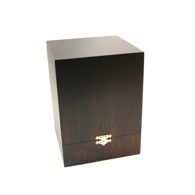 Шкатулка для печати деревянная 120х120х165мм