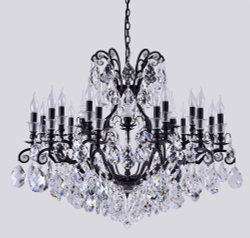 Люстра Crystal Lux MAGNIFICO SP19 BLACK/TRANSPARENT