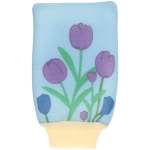 Мочалка - варежка массажная «Premium - KASKATA», цвет голубой, 24*15см (ZIPпакет)