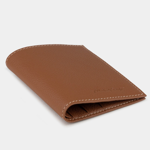 Кожаное портмоне, теленок цвета карамель