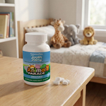 NaturesPlus, Animal Parade®, Tooth Fairy®, детская жевательная добавка для поддержки здоровья зубов, со вкусом ванили, 90 таблеток в форме животных