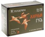 Патрон 12/76 Техкрим №3 Жирный Гусь Техкрим, коробка 10 шт.