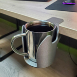 Подставка для кружки/стакана с креплением к столешнице, серая