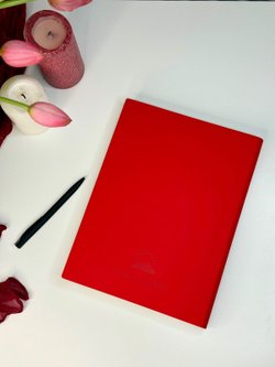 Блокнот А4 200л. (400страниц) без разлиновки Красный (К44-875A)