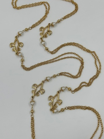 Цепь с декоративными вставками Fleur-de-Lys