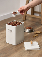 Банка для хранения универсальная irmel, 6,2 л, с ложкой, молочная