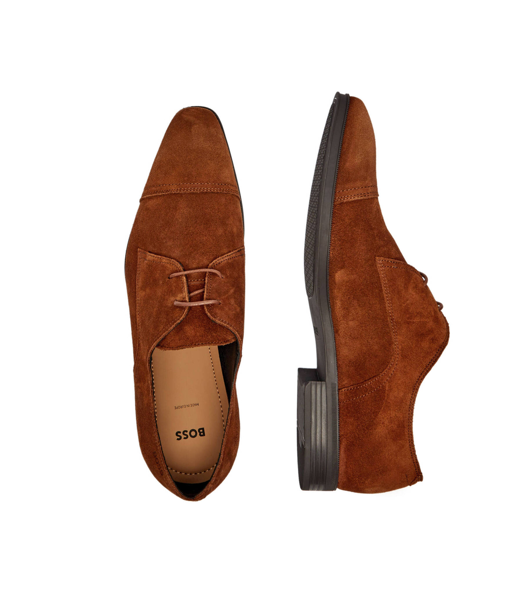 Кожаные дерби theon_derb_sdtc BOSS BLACK - коричневый(50523050)