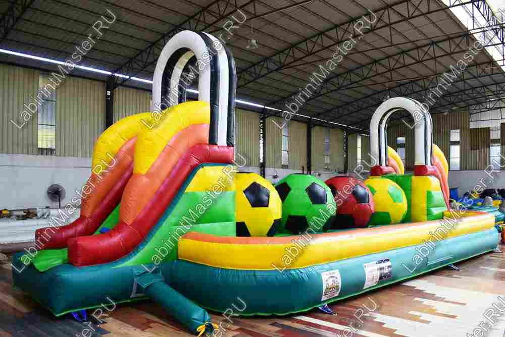 Коммерческий надувной батут "Футбольная площадка" 12*5*4 м