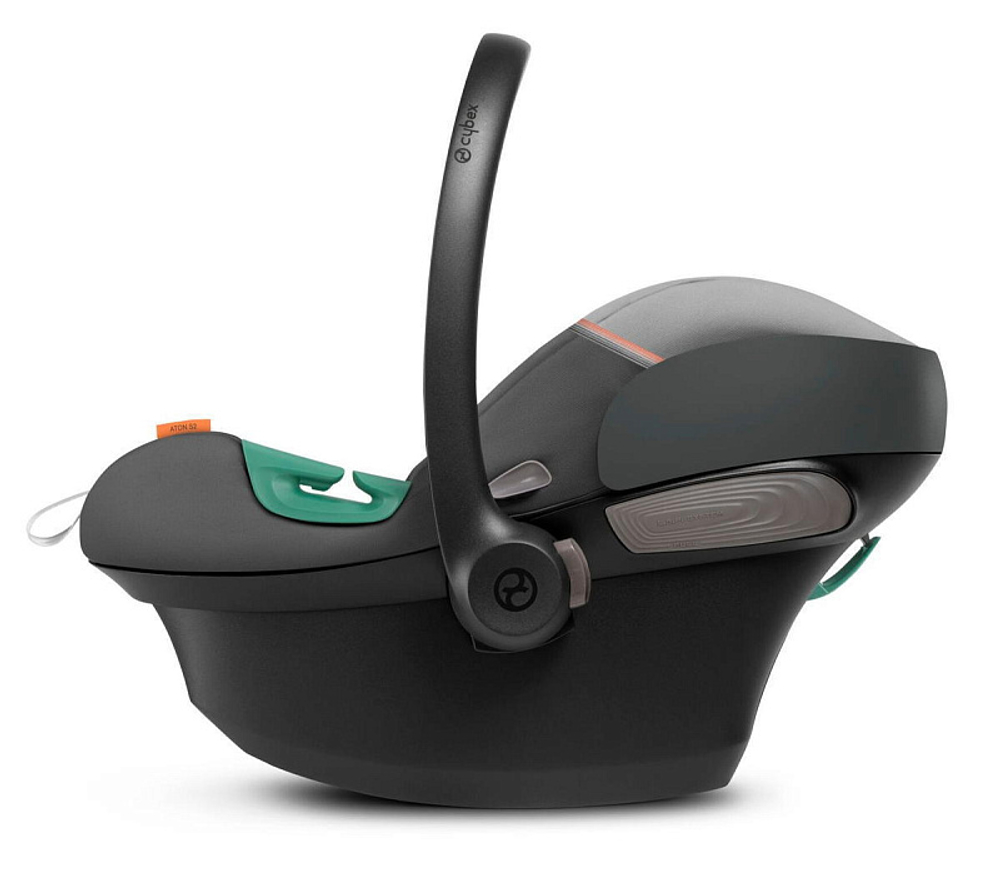 Коляска 3 в 1 Cybex Priam IV Rosegold complete и автокресло Aton S2 i-Size Lava Grey Peach Pink