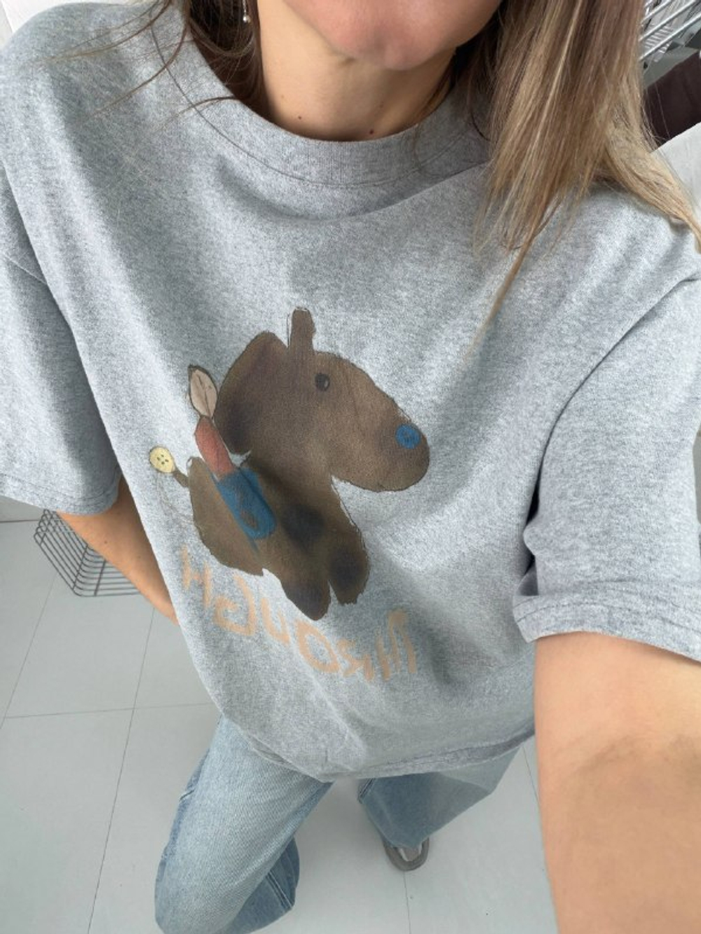 Футболка женская артикул 607-1 цвет "меланж"