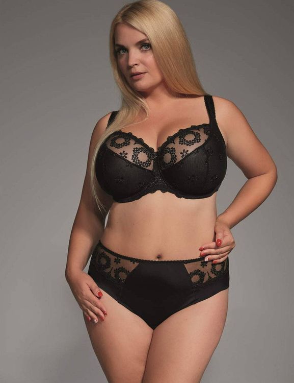 Трусы Kris Line Fortuna слипы midi высокие (черный)