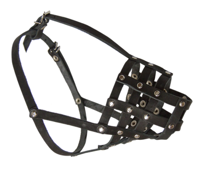 ZOONIK Намордник кожаный №4 (нем.овчарка, восточно-европ.овч.)