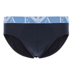 Набор мужских трусов брифов 3в1 темно-синие Emporio Armani 111734_4F715 64135