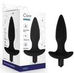 Анальная пробка с вибрацией Hati черная 14,5 см