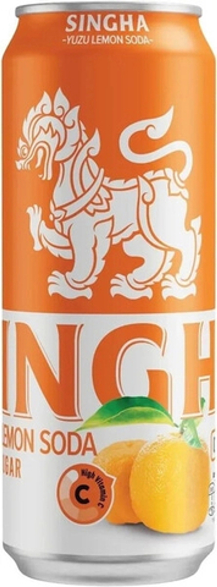 Напиток Безалкогольный Газированный Сингха Юдзу Лимон Сода / Singha Yuzu Lemon Soda 0.33 - банка