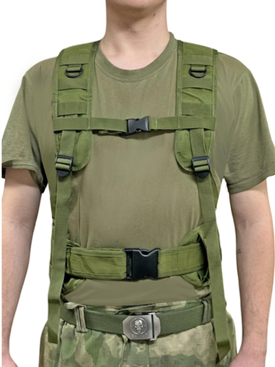 Фронтовая ременно-плечевая система (олива)
