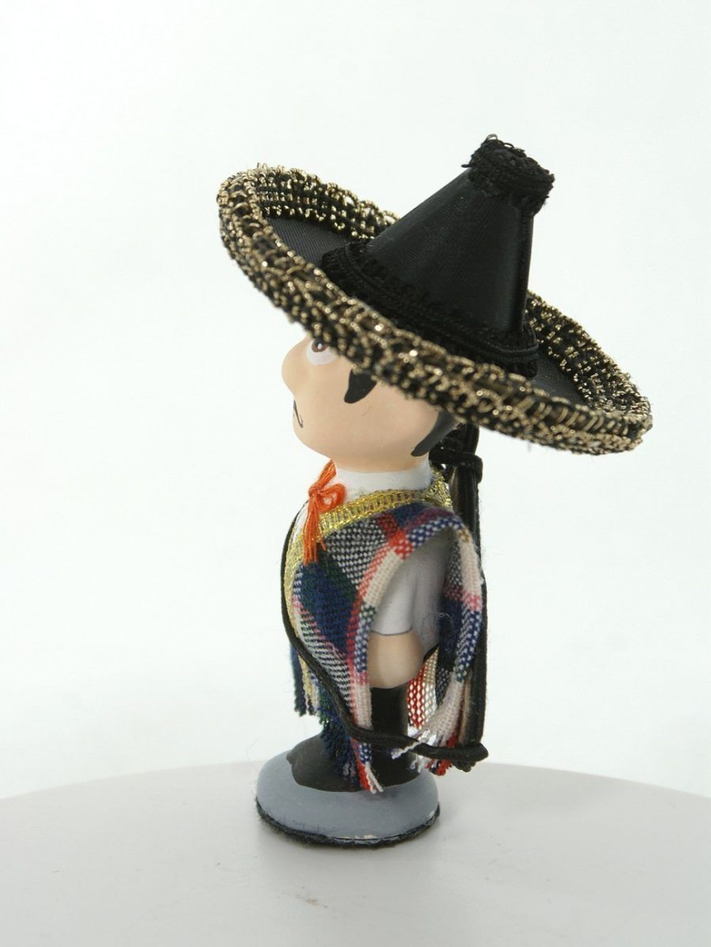 Кукла потешка Мексиканец. Игрушка фарфоровая ручной работы