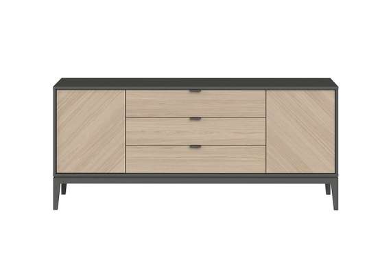 Тумба Fjord 2 двери 3 ящика (темно-серый)