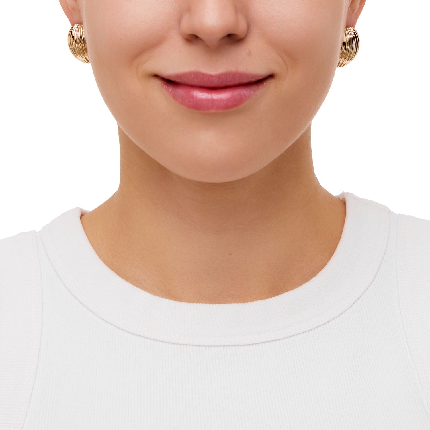 Серьги Round Shell Earrings – Gold