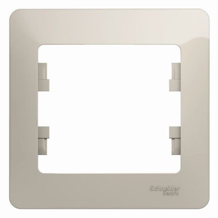 Рамка одноместная Systeme Electric Glossa Молоч