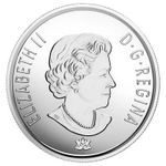 25 центов 2017 год "150 лет Конфедерации. Надежда на зелёное будущее". UNC