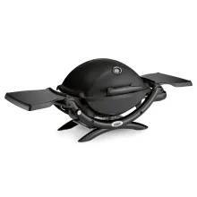 Портативный газовый гриль Weber Q 1200 с тележкой, 1 горелка, чёрный