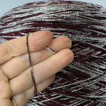 WOOL REFLEX - Luxury Production by Ri.Go.; 87% меринос, 13% фольга; 160м/100гр; col. 6658, цвет: бордовый, фольга серебро. S507