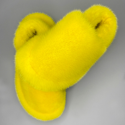 Обувь из норки | Закрытый нос | Лимон