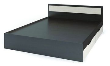 ГАРМОНИЯ КР 604 кровать с ящиками 1,6х2,0фасад БЕЛФОРТ/корпус ВЕНГЕ