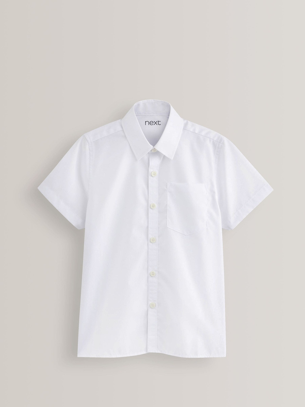 Рубашка с коротким рукавом школьная для мальчика Next 964-556, 2 шт., Белый