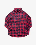 Рубашка "БИЧ"  красно-синяя