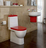 УНИТАЗ-КОМПАКТ SANITA LUXE BEST COLOR RED C МИКРОЛИФТОМ