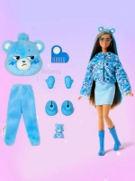 Кукла Барби Кьюти Ривл Cutie Reveal Care Bears Мишка JCN96