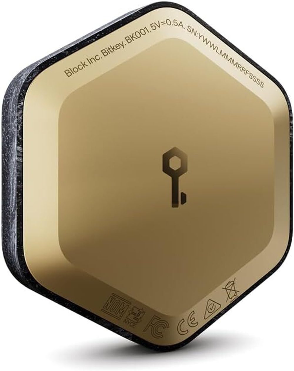 Bitkey — Аппаратный биткоин-кошелек (черный графит, мраморный дизайн)