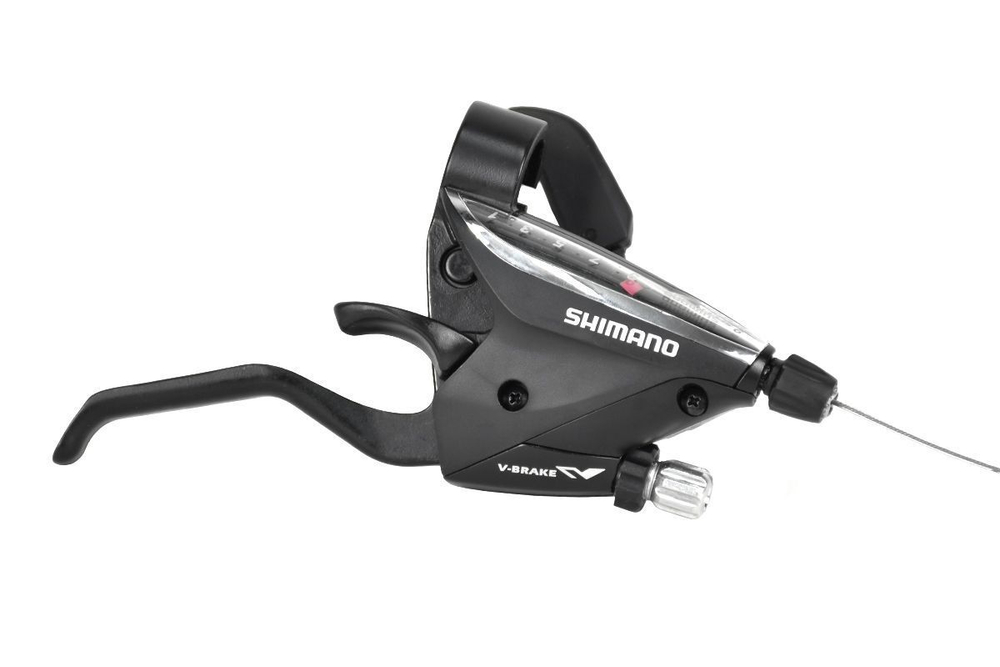 Шифтер/ручка тормоза SHIMANO ST-EF65-R 9sp,правая,9-передач,трос 2000мм,черный