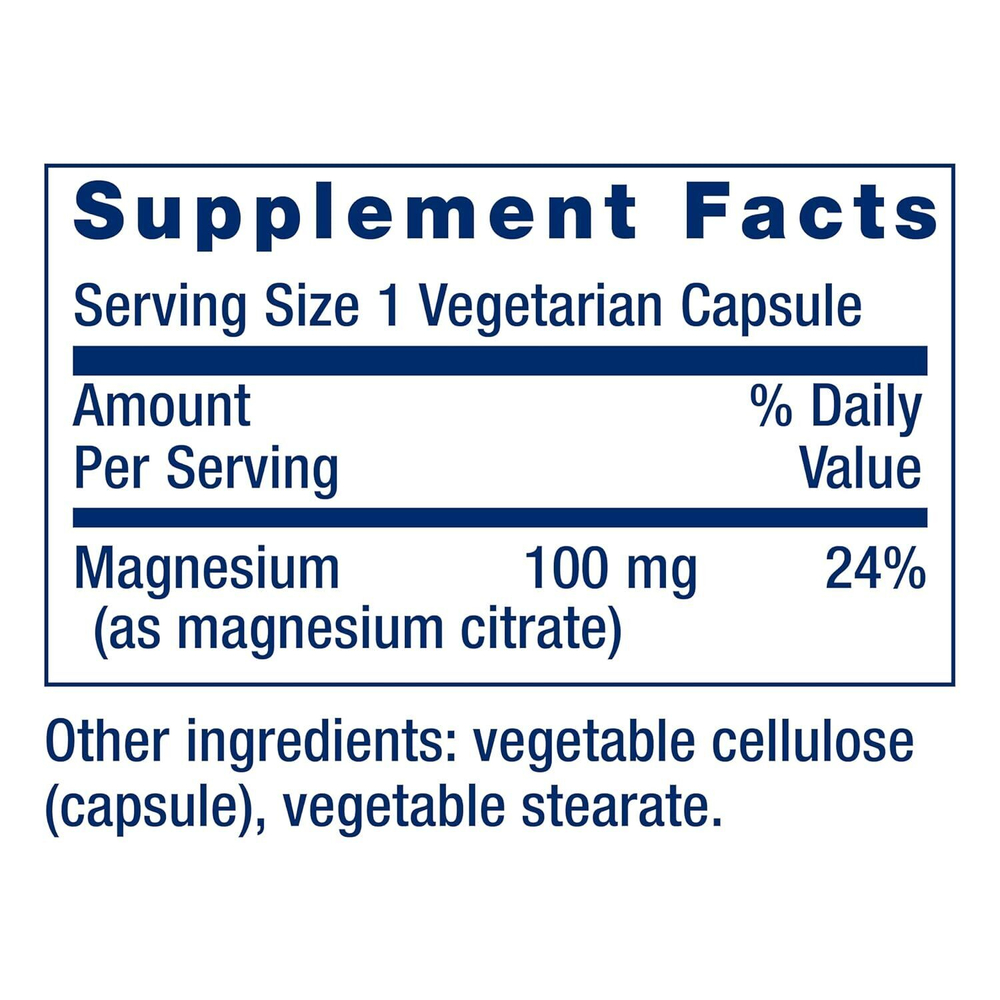 Life Extension - Magnesium Citrate 100 mg 100 capsules