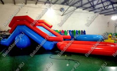 Надувная водная горка "Пляжная", 9*3*3 м, герметичная