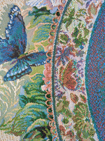 Декоративная гобеленовая салфетка Вальс цветов D 54 см