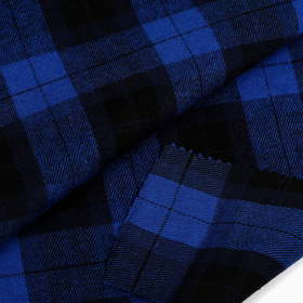 Ткань рубашечная фланель 150 г/м² 80% полиэстер, 20% хлопок шир.150 см цв.02 синий