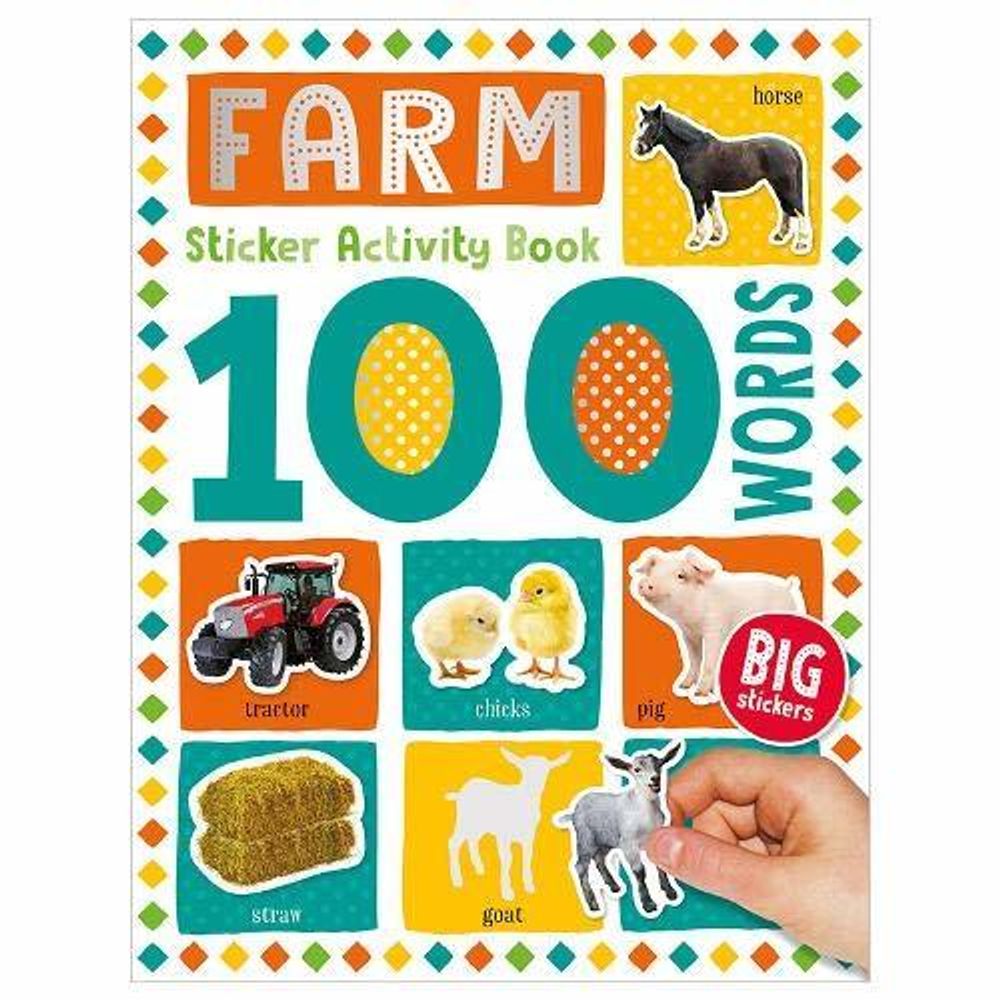 100 Farm Words Sticker Activity