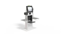 POScenter SCO-K170 Mod_V2 (17”, J4125, 8Gb, SSD128Gb, 2D сканер, Светофор, З цвета, полка для ПИН-пад, полка для ККТ, стойка модульная для покупок, 3 полки, держатель пакетов)