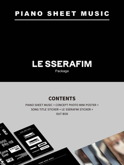 публикация LE SSERAFIM - PIANO SHEET MUSIC PACKAGE