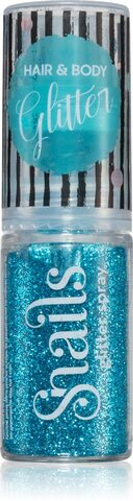 Snails Body Glitter - блеск тела и волос /  Turquoise blue 10  g  / GTIN 5200384501611