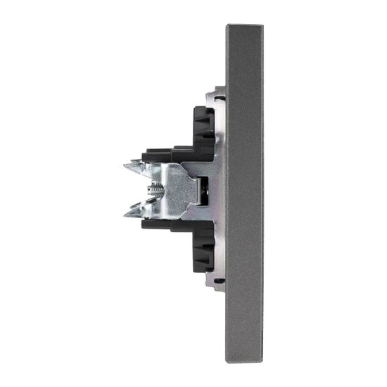 Заглушка STRONG декоративная с суппортом графит KRANZ