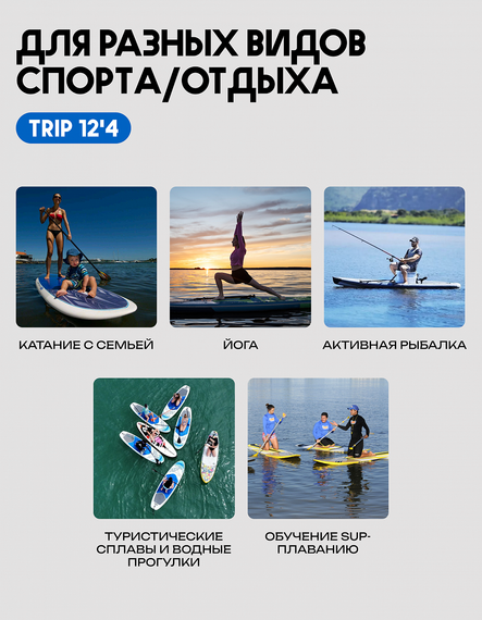 25 SUP PRIME 12&#39;4*33&quot;*6&quot; TRIP blue