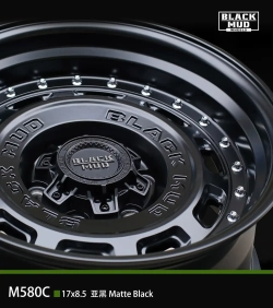 Диск колёсный литой BLACK MUD M580C R18 8,5 ET0 Black Matte