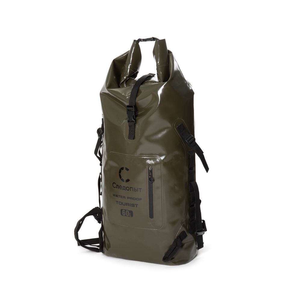 Герморюкзак  &quot;СЛЕДОПЫТ -Tourist&quot;, 60 л,ПВХ, цв. хаки/12/16/15/