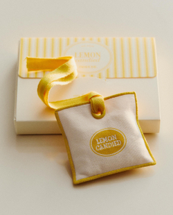 Zara Home Ароматизатор для автомобиля Lemon Candied 22 мл, аромат свежий цитрусовый, Горчичный