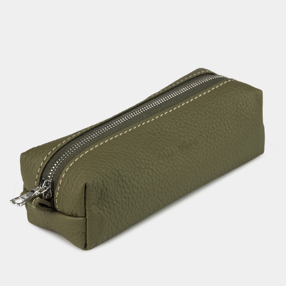 Ключница Coffre из кожи теленка зеленого цвета