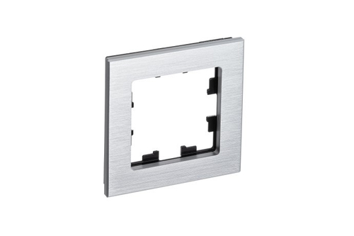 Aurora 1-постовая рамка. Шлифованный металл